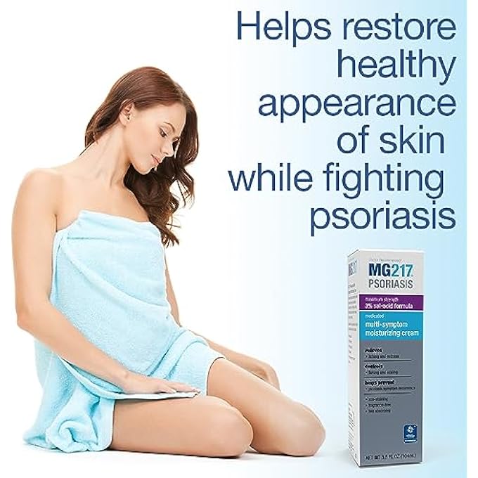 MG217 كريم الصدفية، 3% حمض الساليسيليك كريم مرطب متعدد الأعراض للصدفية، 3.5 أونصة سائلة - Image 4